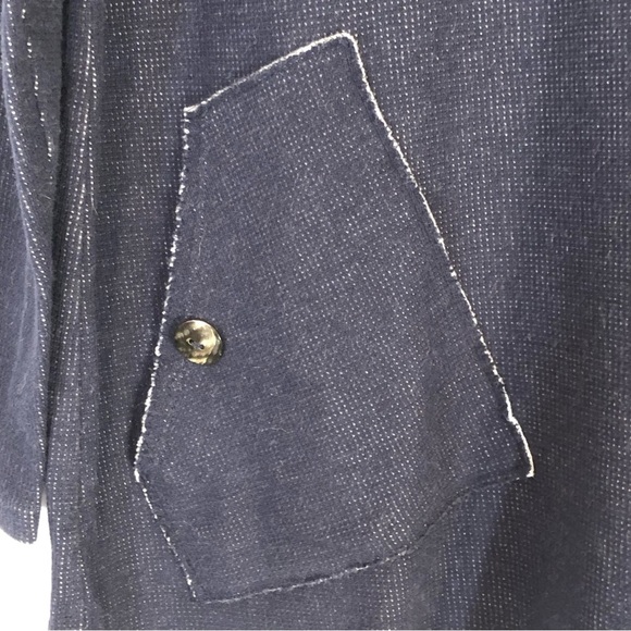 Soft Surroundings Blue Half Button Downtime Henley Tunic Top MP - Picture 10 of 16